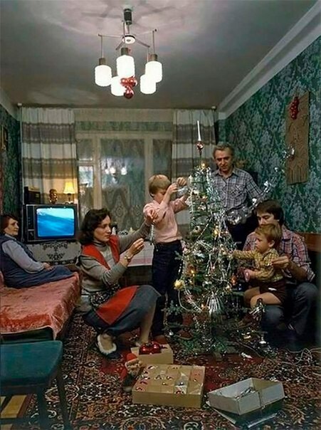 Предновогодний вечер, СССР 1986 г.