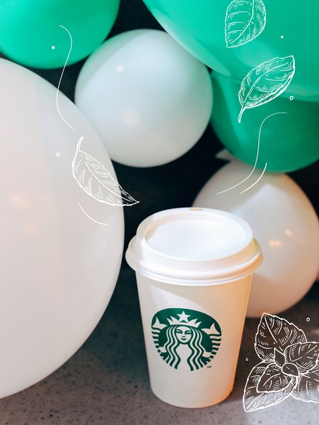 Лучи теплого весеннего солнца с ароматами мятного Латте.