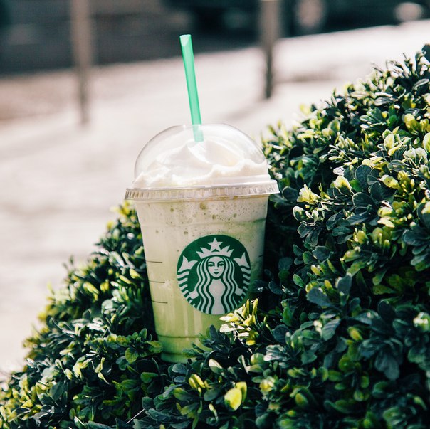 Двойные звезды для всех любителей Зеленого Чая Фраппуччино!  #ФраппуччиноНедели #МоиНаградыСтарбакс