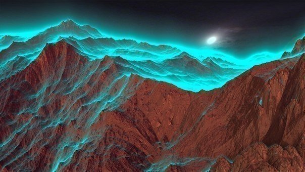 Лунный свет в горах